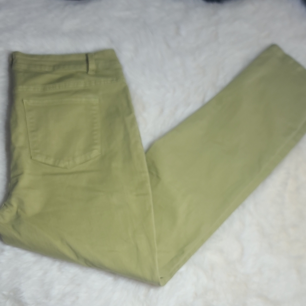 Soft Surroundings Olive Green Straight Leg Pants